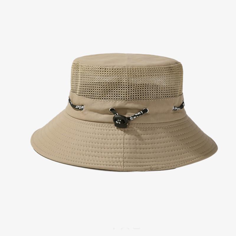 Black Mesh Fisherman Hat Men Summer New Outdoor Leisure Sunshade Sun Hat Travel Mountain Simple Basin Hat Fishing Hat