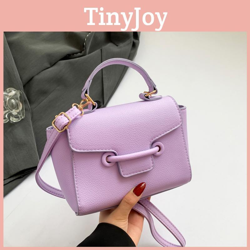 Color Solid Pu Crossbody Bag Women With Lock Closure Mobile Pocket Use Casual