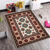 Traditional Ethnic Ornament Print Area Rug, Non-Slip Soft Floor Mat for Living Room Bedroom Home Decor Carpet