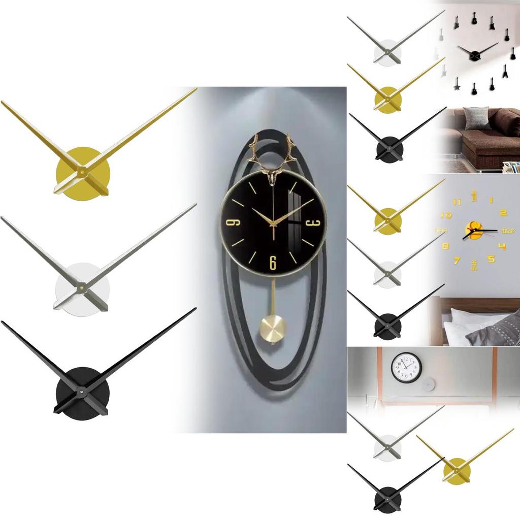 Modern Minimalist Diy Acrylic Wall Clock Kit With Quartz Movement For Home Decor