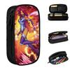 Starfire Superhero Pencil Cases Fun Princess Koriand'r Anime Pen Box Pencil Bags Girls Boys School Supplies Gift Pencil Box