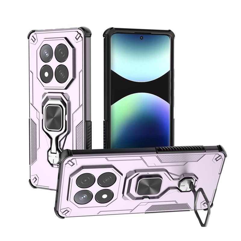 For Xiaomi Redmi Note 14 Pro 4G Case Camera Shockproof Armor Phone Case For Redmy Note 14 Pro 4G Ring Holder Back Cover