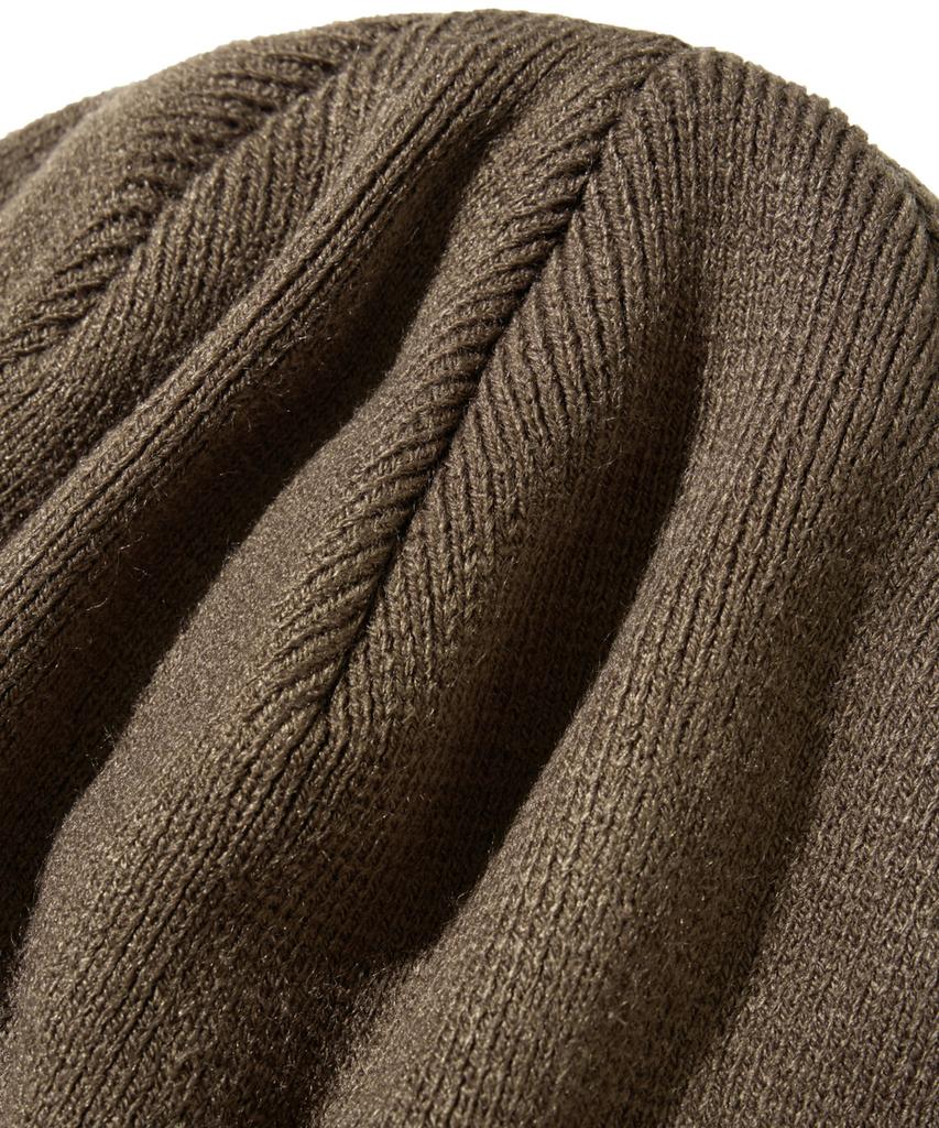 PHYSICAL DEPARTMENT Logo Jacquard Knit Beanie Brown