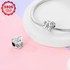 925 Silver Luminous Firefly Love Guitar Beads Pendant Fit Bracelet DIY Women Jewelry Gift