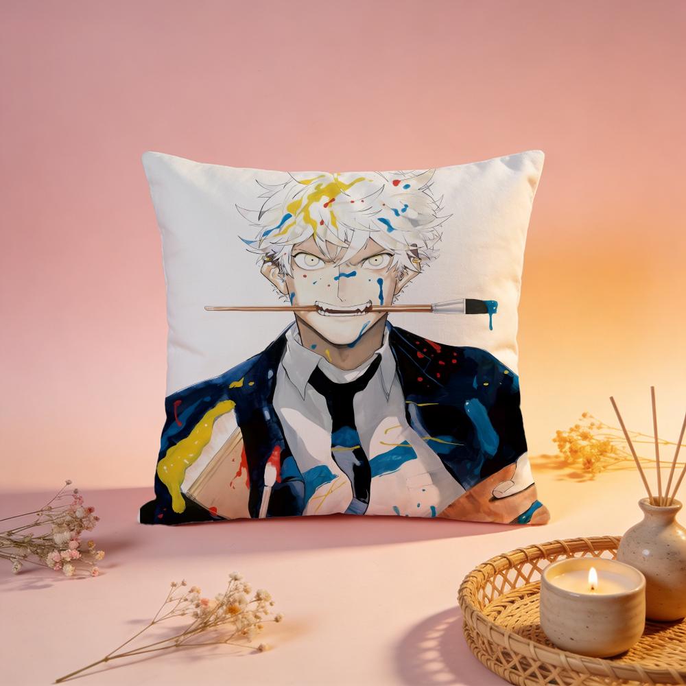

Popular Bblue Perioded Cushion Cover Comfortable Durable Pillow Cover MultiScene for Home Office Car Sofa 30X30cm