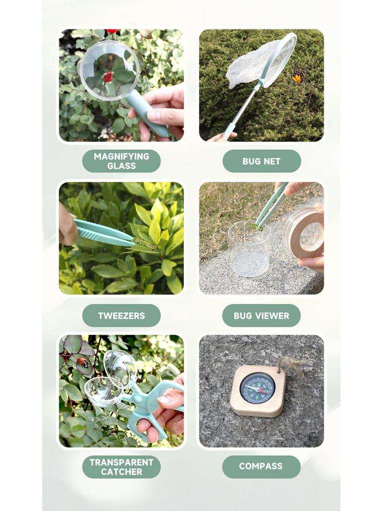 Kids' Outdoor Insect Exploration Kit: Bug Catching & Plant Observation Set for Young Scientists
