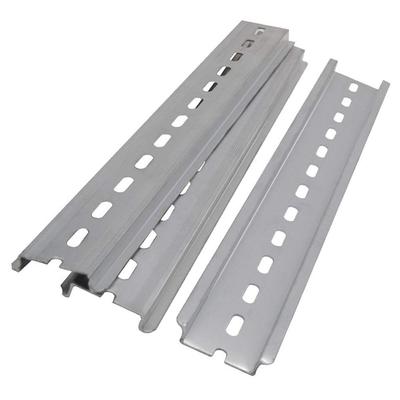 3Pcs Silver Tone Terminal Blocks Contactor Electrical Slotting Rail  Hardware Components Mounting