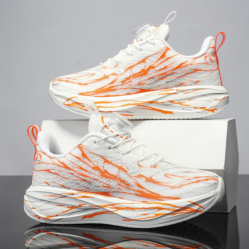 Children's trendy cool sneakers 2025 autumn new boys' mesh breathable lightweight breathable shoes medium and large children's and women's running sh
