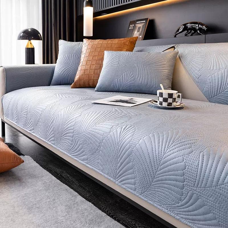 Technology Cloth Sofa Cushion Universal In All Seasons Modern High-End Light Luxury Waterproof And Non-Slip Cushion, Non-Stick Fur Seat Cushion Cover