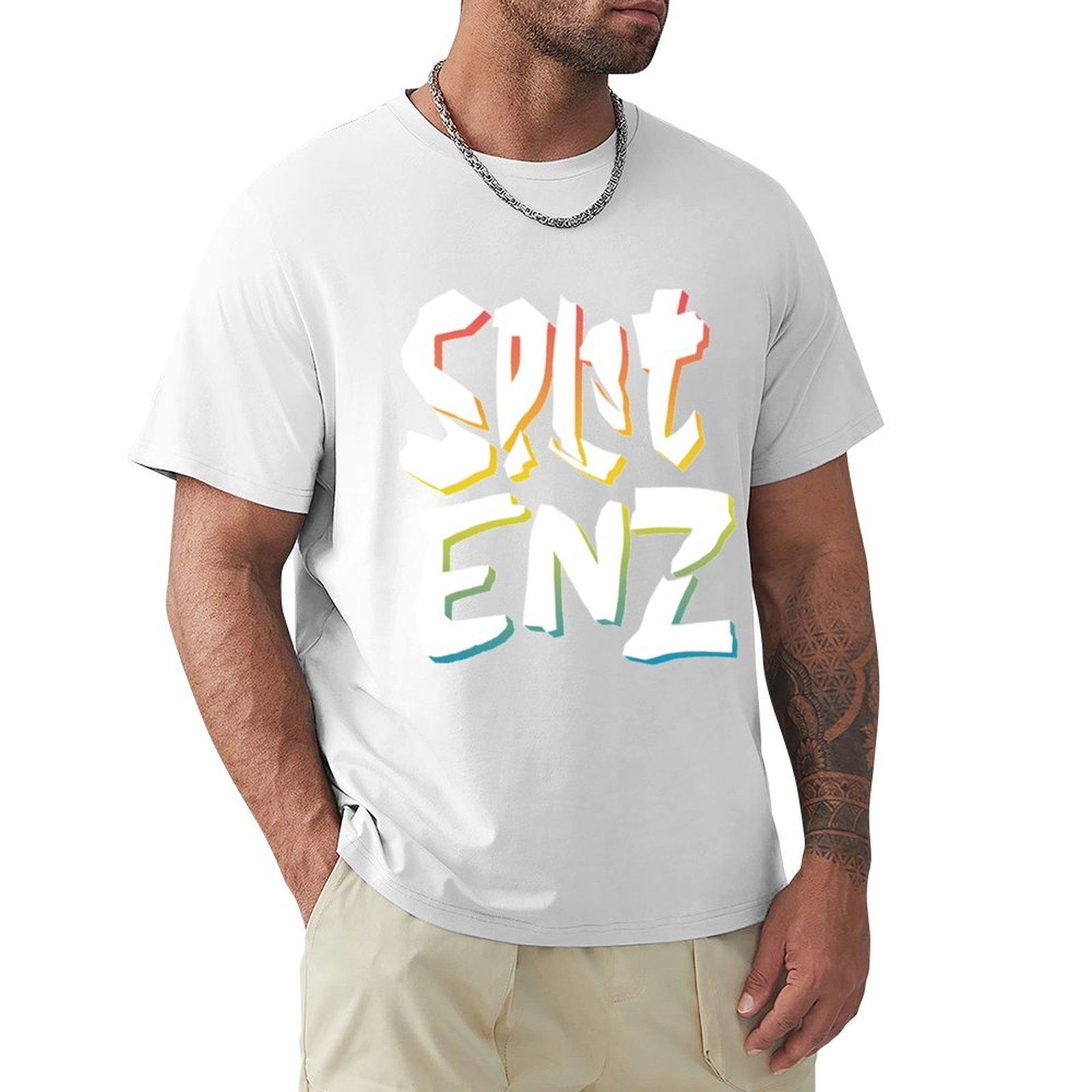 Split Enz TShirtSplit Enz Retro 80s Styled New Wave Design TShirt summer tops luxury designer anime compression shirt men S