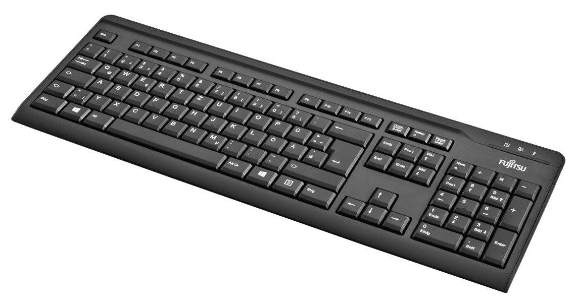 

Fujitsu KB410 USB Black HU KB410 Standard Wired USB Mechanical QWERTY Black