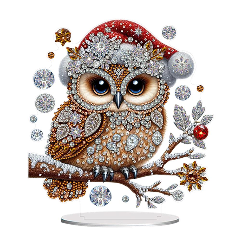 Acrylic Special Shaped Cute Animal Diamond Painting Tabletop Ornaments Kit Diamond Painting Desktop Decorations for Office Decor