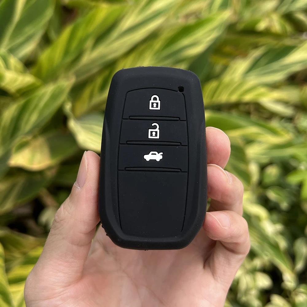 2button Car Key Case Cover For Toyota Land Cruiser 200 Prado Crown TLK 200 Yaris Cross Hilux Innova Rav4 Fortuner Camry 55 50