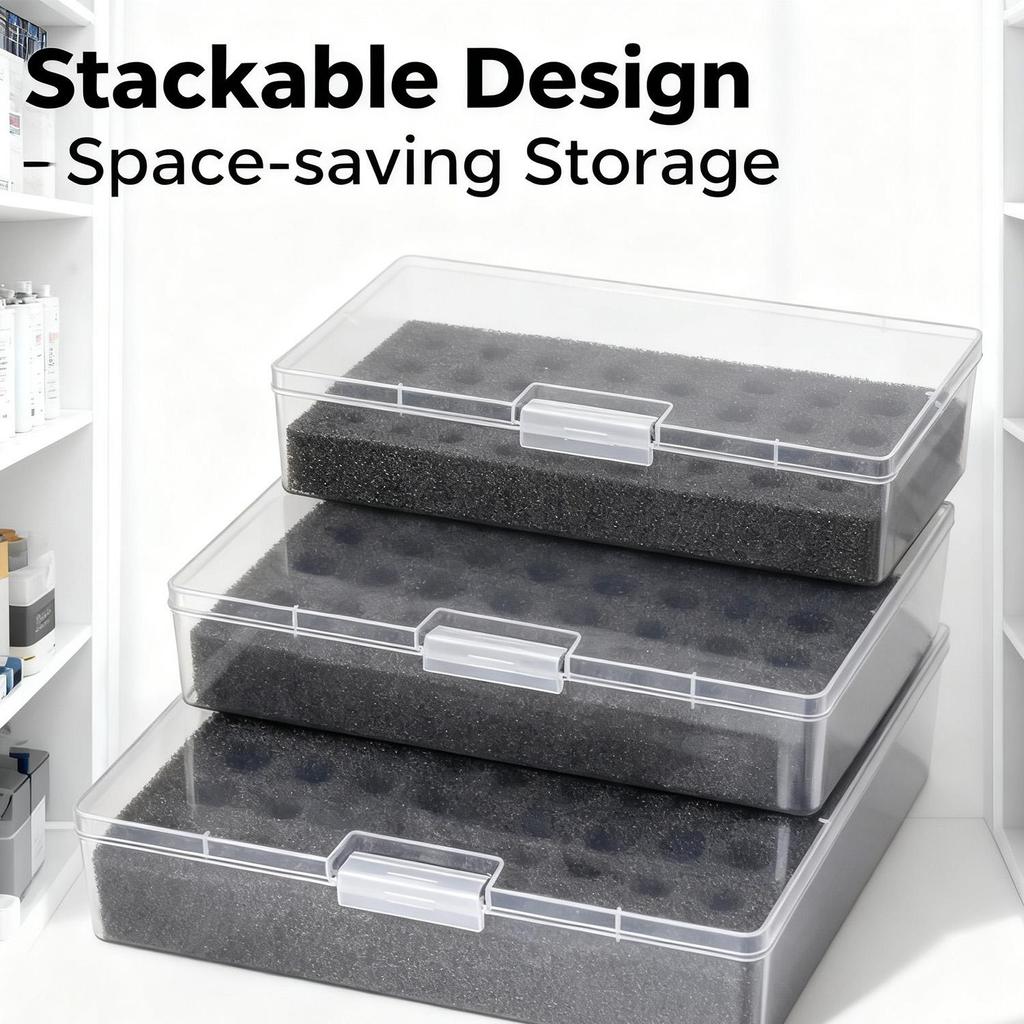 32 Slot AA AAA Battery Storage Organizer Box for No.5/7 Battery Organizer Storage Case Holder Home Drawer Organization Dispenser