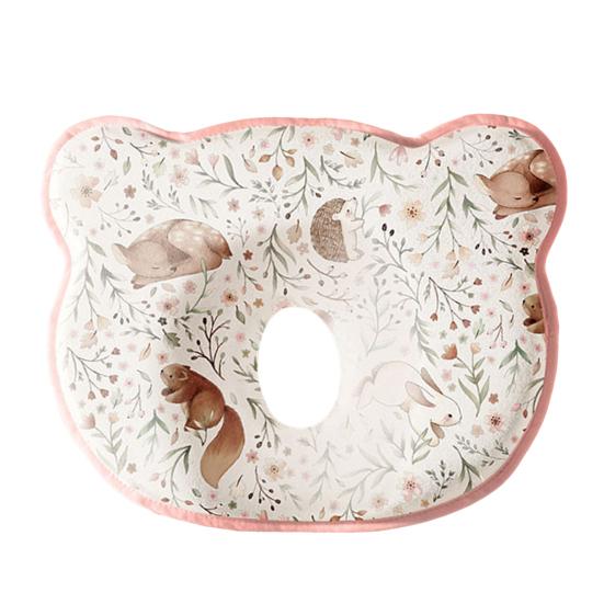 Baby Shaping Pillow Memory Foam Head Support for Strollers Cribs Breathable Infant Flat Head Pillow Cute Baby Gifts