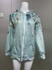 Ladies Casual Full Zip Hoodie Floral Print Loose Long Sleeve Jacket With Pockets Coat