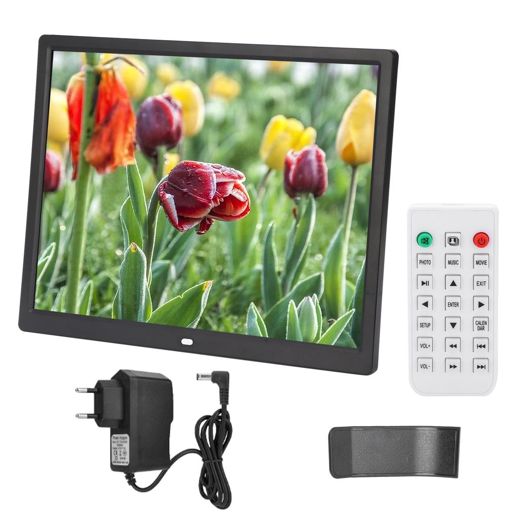 1024x768 Digital Frame 15in HD Digital Photo Frame 1024x768 Resolution Support MP3/MP4/Image Playback 100V‑240V