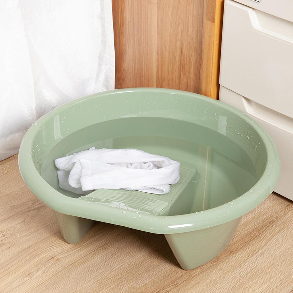 Compact Wash Bowl with Groove. Practical for on The Go Or Small Living .