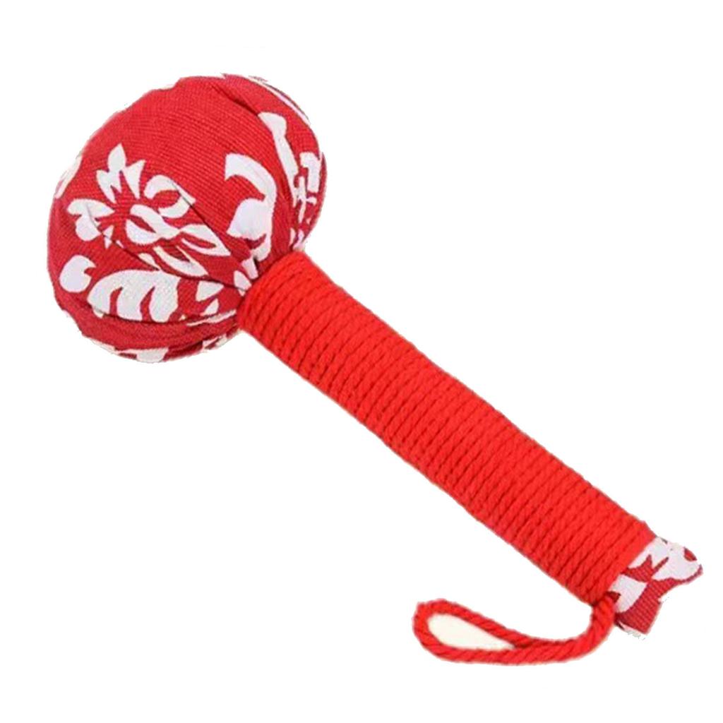 Wormwood Massage Hammer Handmade Handheld Knock Massage Hammer for Body Neck Back 15cm
