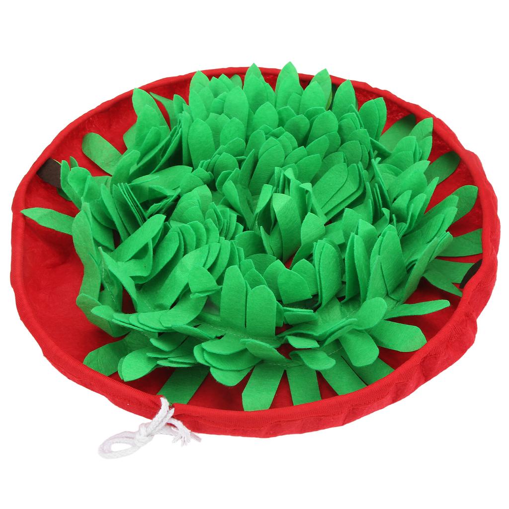 Dog Sniffing Pad Prevent Slip Boredom Relief Interactive Adjustable Pet Feeding Snuffle Bowl Mat for Puppy CatsRed