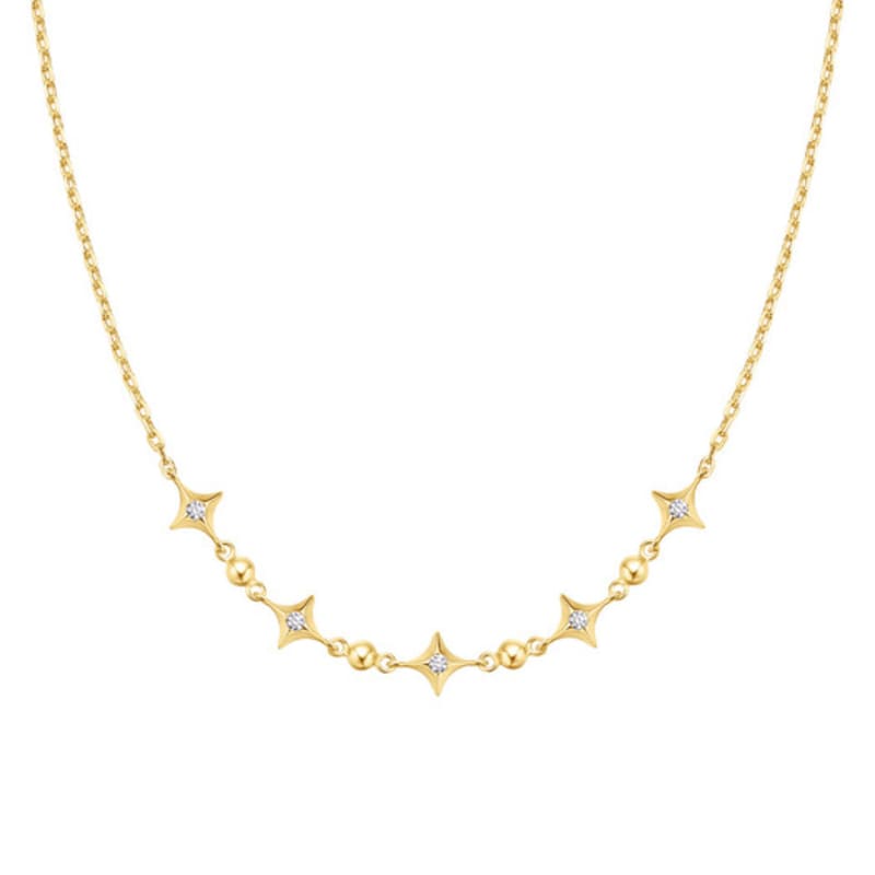 

ANIA HAIE Shooting Star Station 925 Silver Necklace N064-04G single type