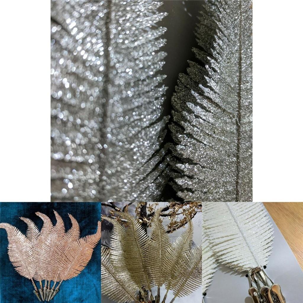 Elegant Clip On Feather Glitter Baubles For Stunning Christmas Tree Decor