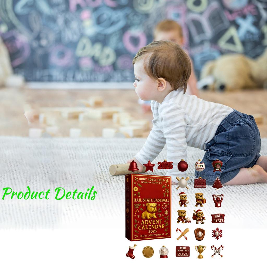 2D Labrador Advent Countdown Box Christmas Tree Decoration Acrylic Pendant Independent Station