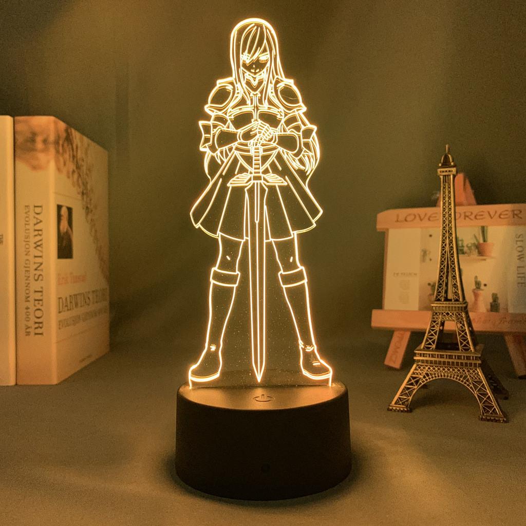 Night 3d Lights Boys Girls Fairy Tail Action Figure Fairy Lamp 16 Remote Colors
