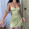 European & American Women's Digital Print Sling Vest Slimming Knitted Dress - Sexy & Stylish