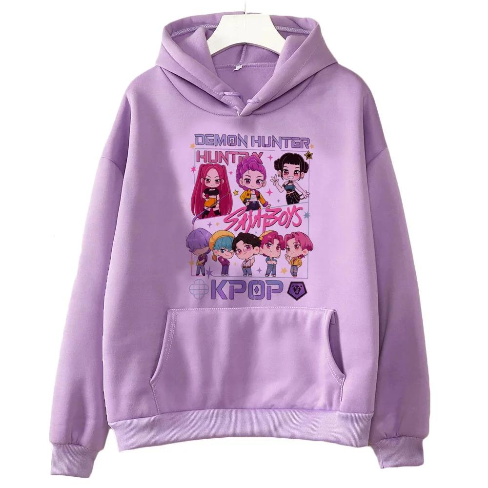 Korean Popular Devil Hunter Hoodies, Korean Popular Men's and Women's Sportswear, Fashion Streetwear Trends, Anime Tops