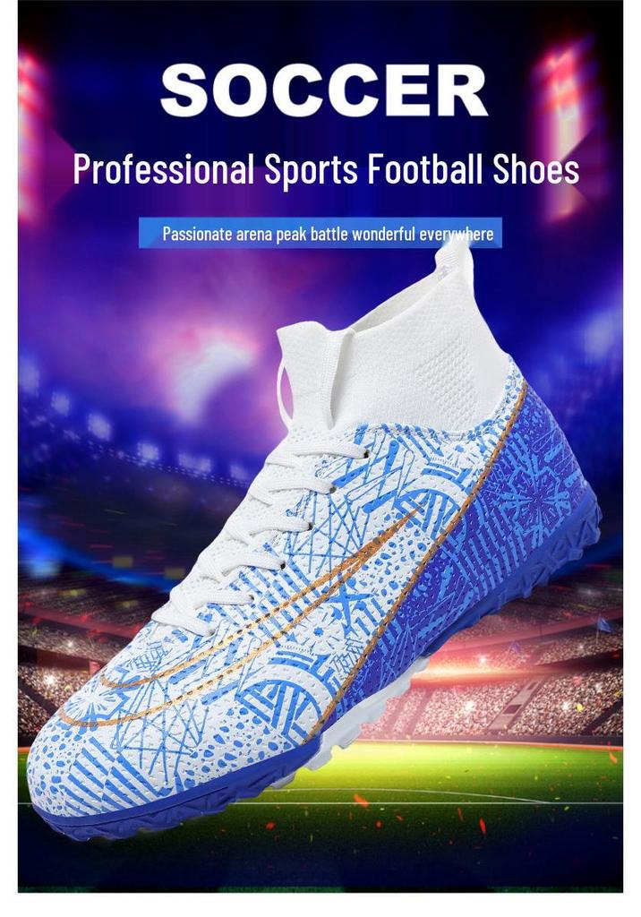 Scarpe da Allenamento da Calcio con Tacchetti Lunghi per Bambini e Bambine - Calzature Professionali da Competizione
