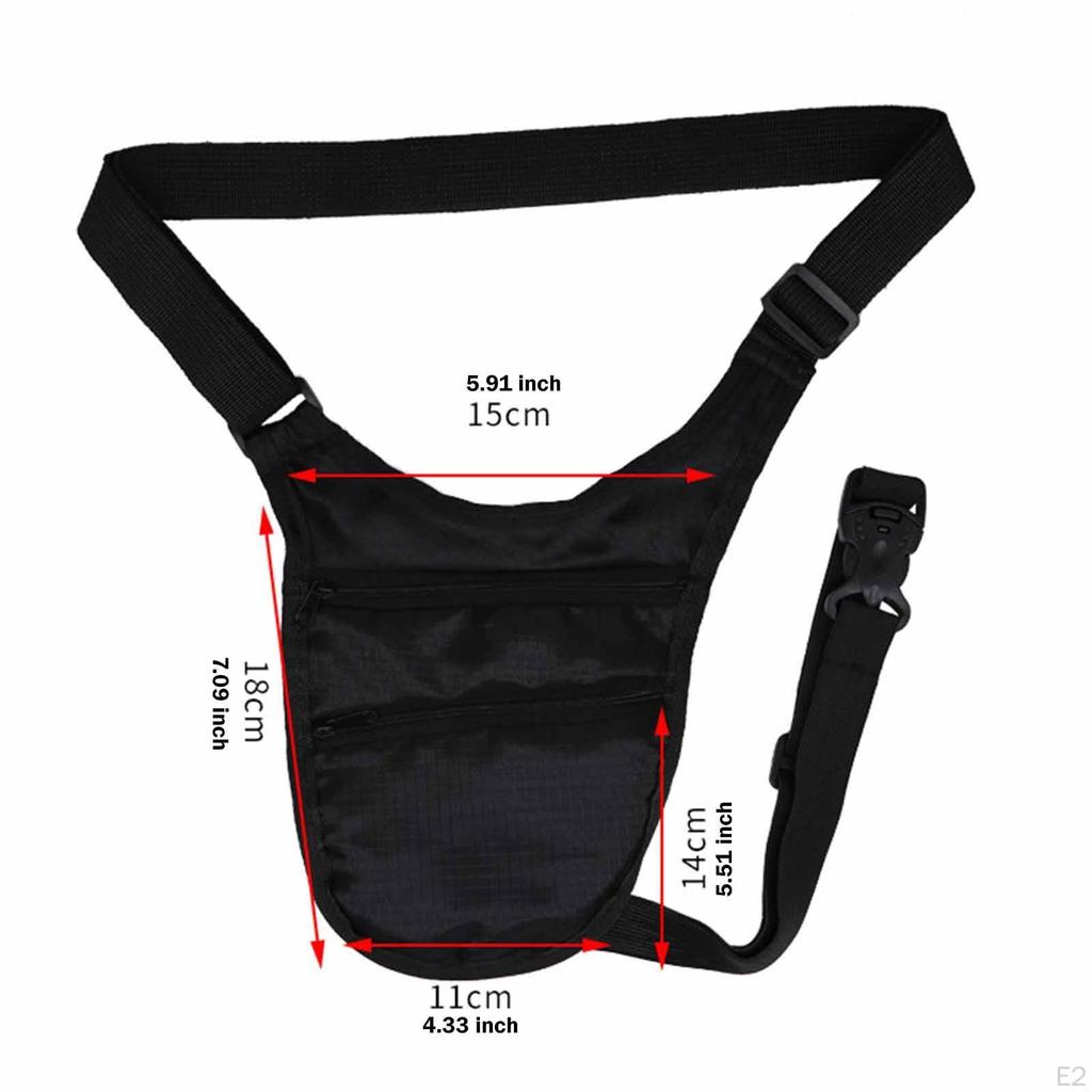 Underarm Bag Close Fitting Pouch Anti-thief with Zippers Concealed Pack Under Clothes for