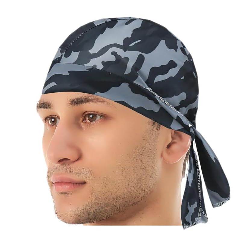 

[SATPULOT] Pirate Scarf Hood Sunscreen Skull Head Cotton Hat Outdoor Inner Cap UV Sweat Absorbent Quick Dry Breathable Bicycle Bicycle Bicycle Outdoor