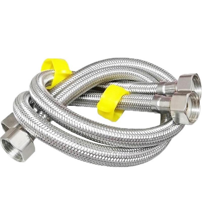 304 Stainless Steel Braided Bathroom Faucet Connector Hose