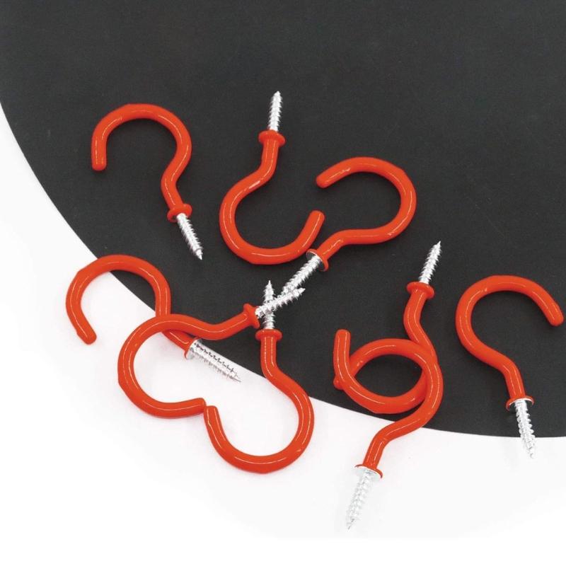 70Pcs Plastic Coated Iron Wall Hooks Multiple Purpose Hanging Hardware For Bathroom Shelves Tool Planter Mounting