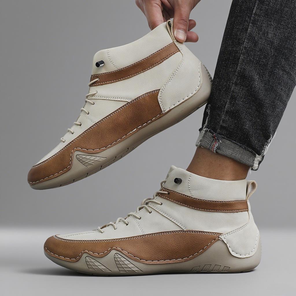 Ankle Boots Designer Luxury Brand Retro Lightweight Shock-absorbing Running Shoes Platform Boots Men Boat Shoe Sneakers