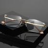 HS2801 HS2802 Unisex Squared Reading Glasses 1pc Metal Frame Presbyopia Corrective Eyeglasses for Men Women Glass Frame