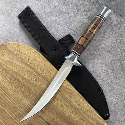 Couteau de pêche 5CR15Mov Couteau de boucher forgé pour viande Couteau de découpe de viande végétale