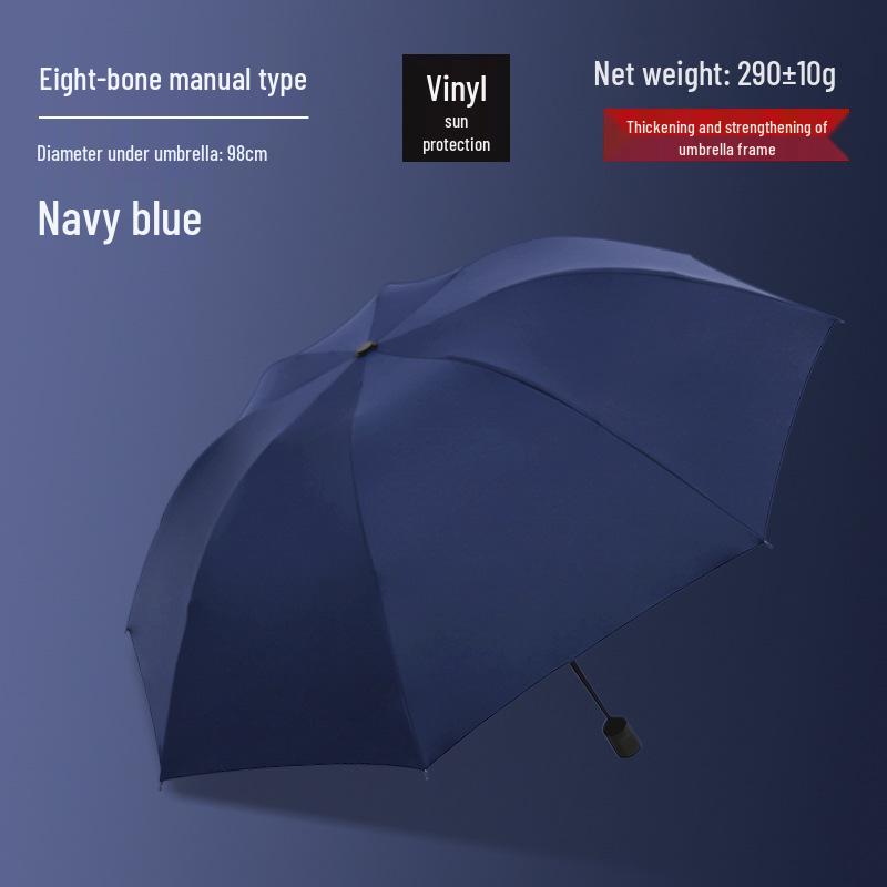 

Персонализированный мужской автоматический зонт с 10 ребрами, тройного сложения, от солнца и дождя Business Umbrella