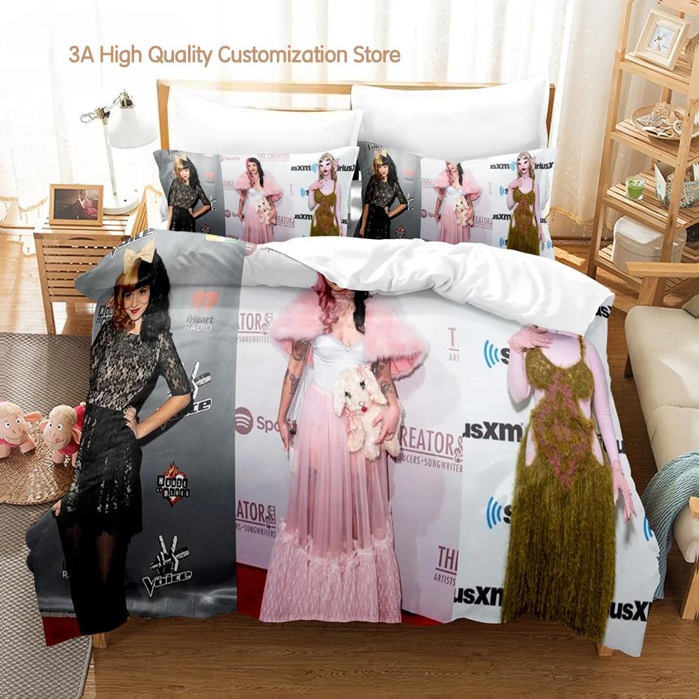 Melanie Martinez Merch Bedding Set Single Twin Full Queen King Size Bed Set Aldult Bedroom Duvetcover Sets Bed Sheet Set Cxg