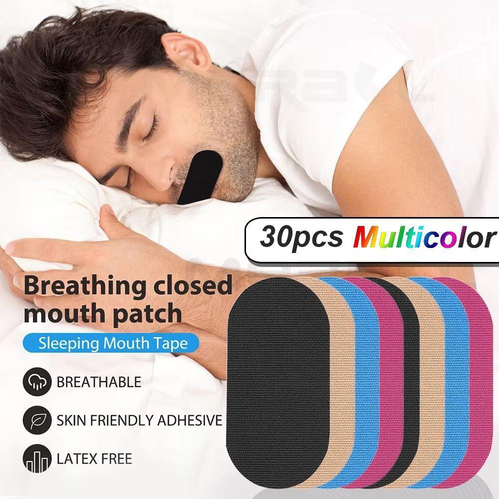 30PCS Multicolor Mouth Tape for Sleeping Hypoallergenic Gentle Tape  Stop Mouth Breathing