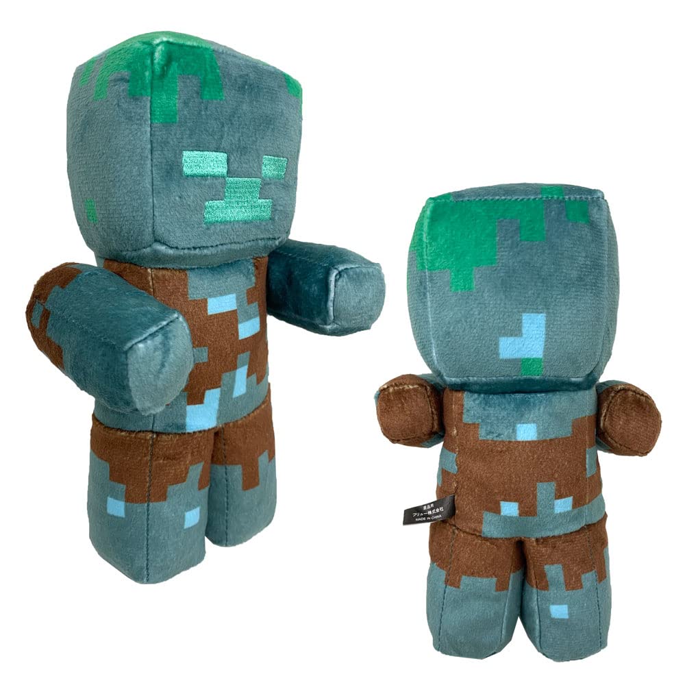 Introducing the Popular Enemy Mob Plush All 3 Official Approximately 22cm Toys Zombie, Drowned, Husk, Types, Merchandise,