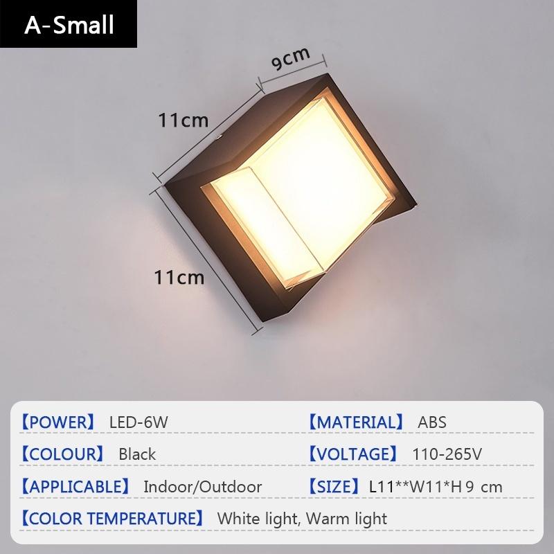 Modern LED Wall Lamp Outdoor IP65 Waterproof Wall Lights Porch and Courtyard Lights Indoor Home Balconies Garden Decor Lights