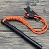 Outdoor Survival Paracord Whistle with Fire Starter
