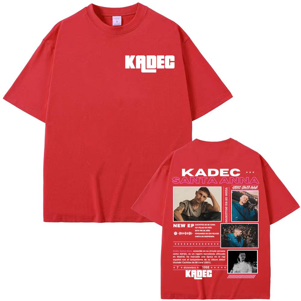 Rapper Kadec Santa Anna Tour 2026 Cover T Shirts Unisexs Women Vintage Harajuku Streetwear T Shirt Casual Cotton Oversized Tshirt