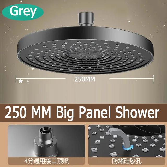 New 11 Inch Big Panel Water Saving Supercharge Shower Head 275mm High Pressure Large Flow Top Shower Faucet Bathroom Accessories