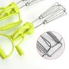 Praktische Handkurbel-Schneebesen Einfacher und effizienter Mixer Manueller Handmixer Rotierende Eierschläger für Lebensmittelzubereitungen