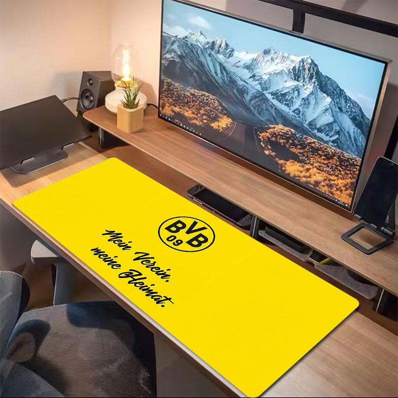 Bvb Home Ground Large Size Mouse Pad Large Gaming Table Cushion Nonslip Laptop Tablet Big Mousepad Xxl Mat Mini Pc Playmat With Lock Edge