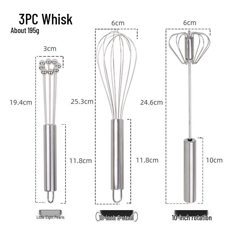 Creative Stainless Steel Handheld Egg and Batter Mixer with Printable Logo