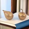 Golden Apple Resin Handicrafts Simulated Fruits Bronze-colored Pears Set Pieces Photography Living Room Decorative Accessories